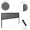 Flash Furniture Melbourne Metal Upholstered King Size Headboard in Dark Gray Fabric HG-HB1717-K-DG-GG - alternate 7